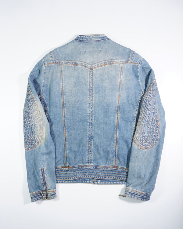 AW2005 Roberto Cavalli Denim Teardrop Jacket