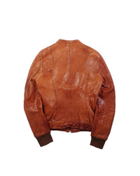 2000's Dolce & Gabbana Cognac Leather Jacket