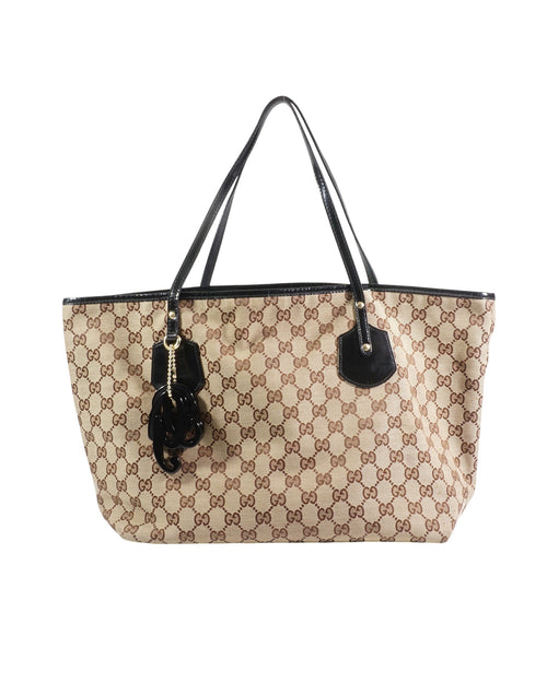 2000's Gucci Canvas Jolie Charms Tote Bag