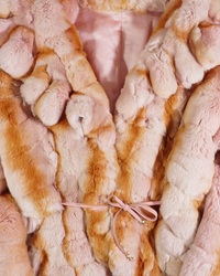 2000's Roberto Cavallie Pink Rabbit Fur Jacket