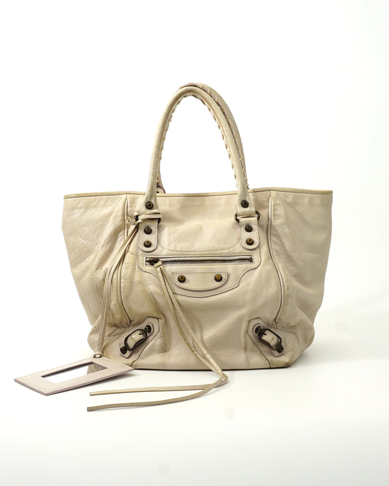 Balenciaga City Bag Cream Leather