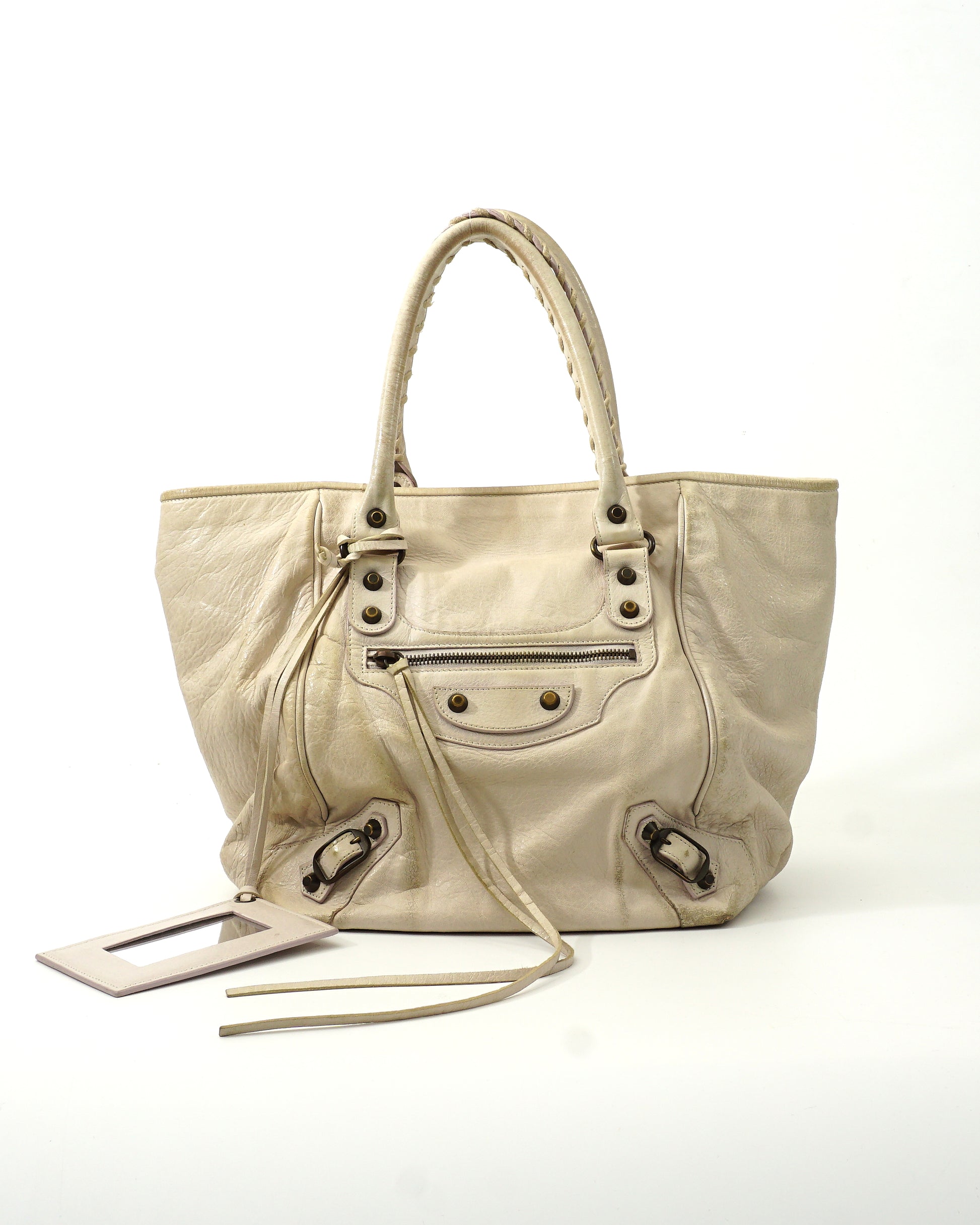 Balenciaga City Bag Cream Leather