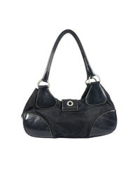 Prada Black Nylon Leather Bag