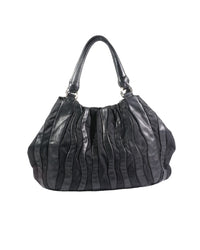 2000's Prada Nappa Leather Waves Bag Black