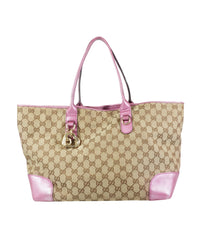 Gucci Pink Heart Canvas Bag