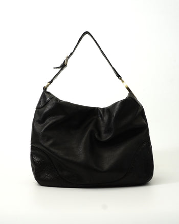 Gucci Logo Bag Leather Black