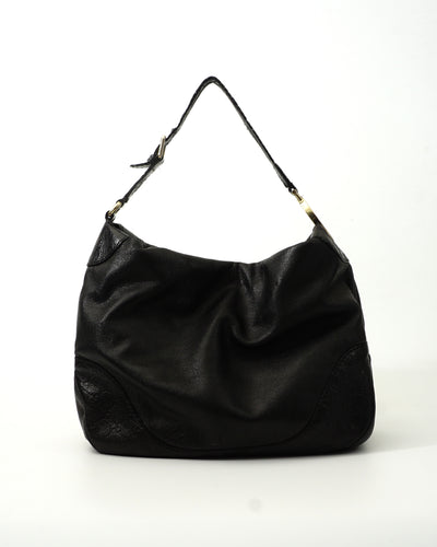 Gucci Logo Bag Leather Black