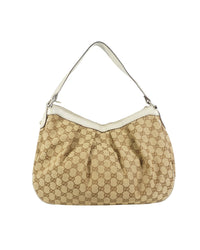 Gucci Canvas Half Moon Beige Bag