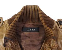 AW2009 Gucci Madonna Leather Jacket Beige