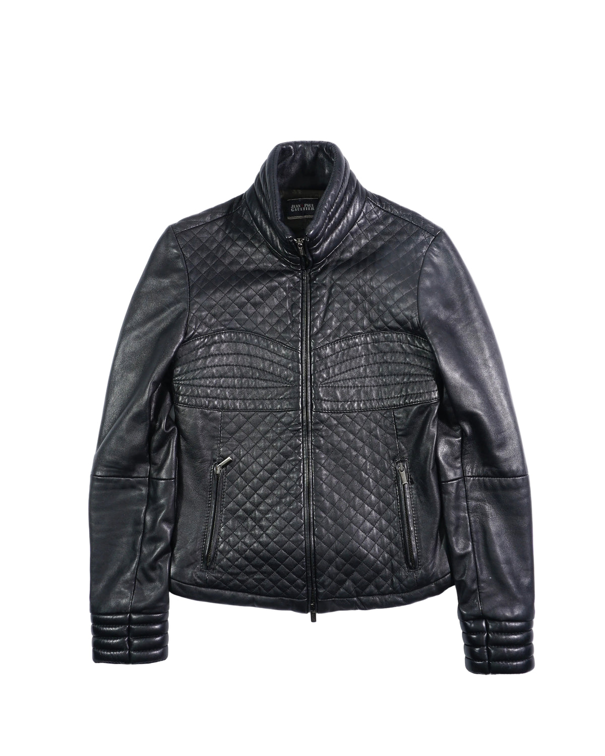 2000's Jean Paul Gaultier Stitched Leather Jacket