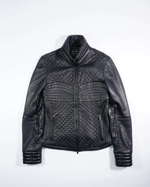 2000's Jean Paul Gaultier Stitched Leather Jacket
