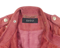 2000's Gucci Red Suede Jacket