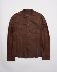 2000's KENZO Leather Jacket Brown