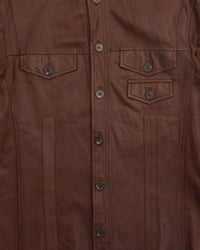 2000's KENZO Leather Jacket Brown
