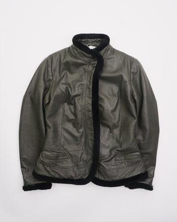 2000's Cavalli Leather Jacket Green