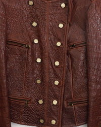 AW2006 Dolce & Gabbana Leather Jacket Brown