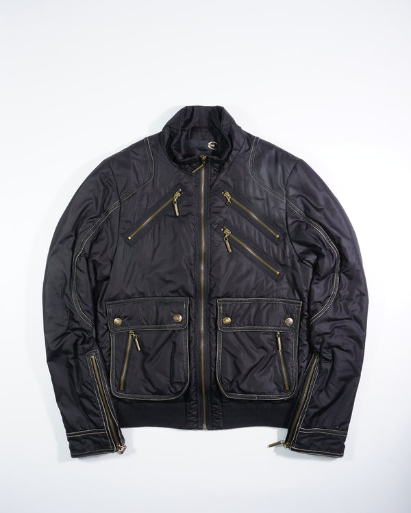 AW2007 Roberto Cavalli Multi Zip Moto Jacket