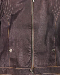 2000's Emporio Armani Leather Jacket Brown