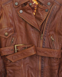 Dolce & Gabbana Leather Jacket Brown