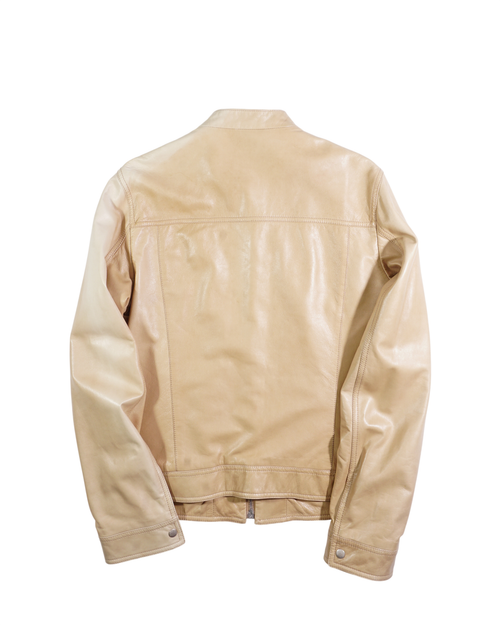 2000's Gucci Tan Leather Jacket