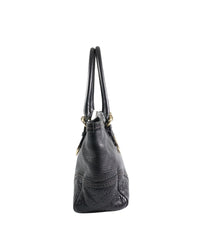 2000's Gucci Guccissima Black Leather Bag