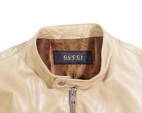 2000's Gucci Tan Leather Jacket