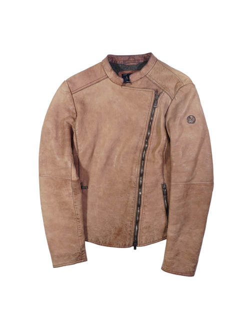 2000's Armani Leather Jacket Brown