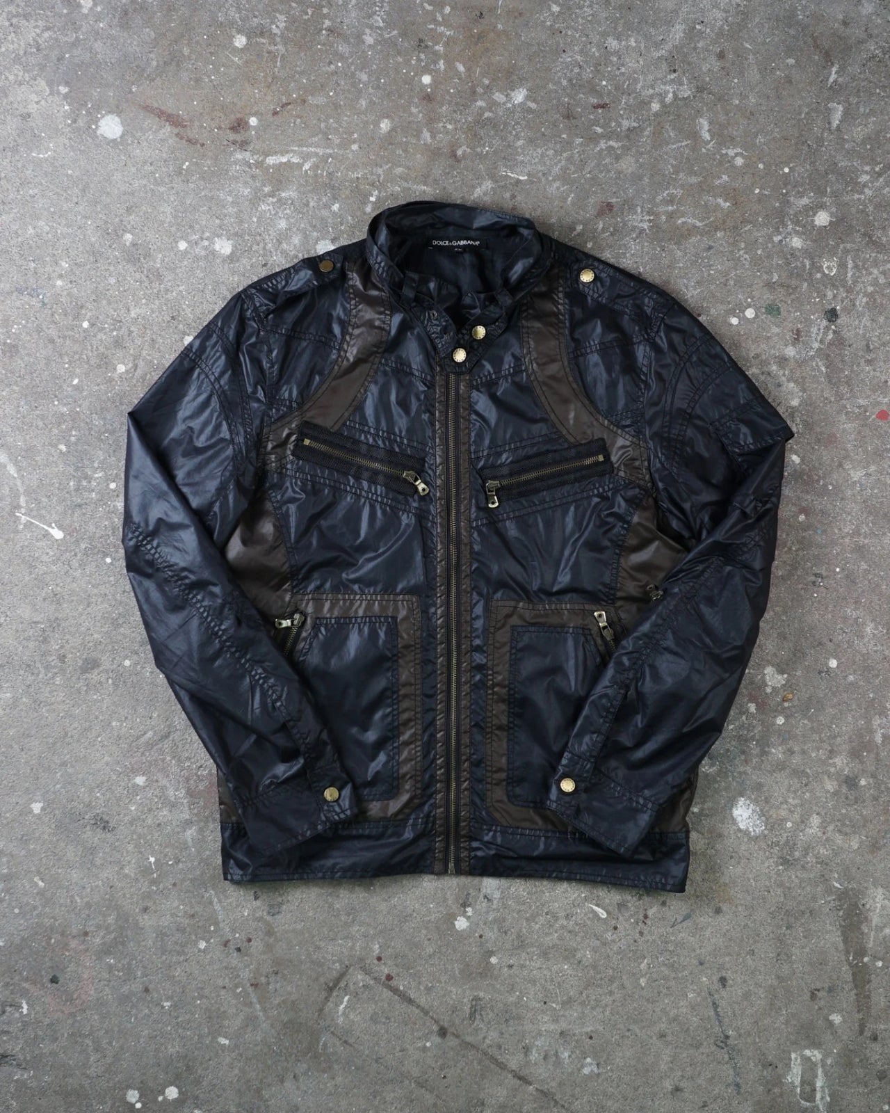 Dolce & Gabbana Polyester Jacket Black