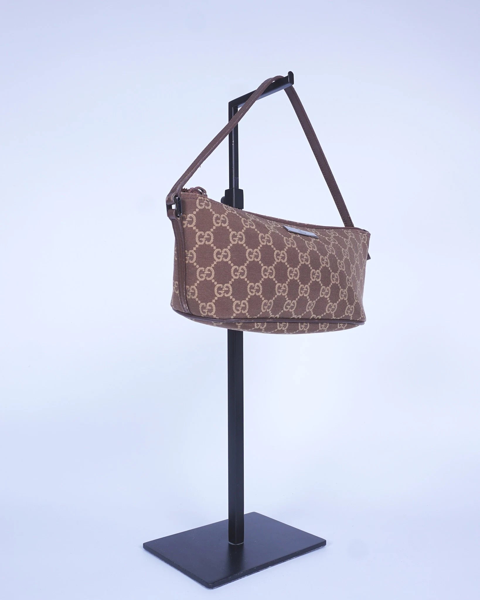 Gucci Monogram boat bag Brown