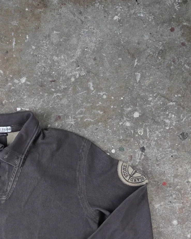 Stone Island Polo Shirt Gray SS2004 Top Right