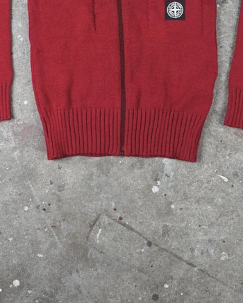 Stone Island Knit Sweater Red