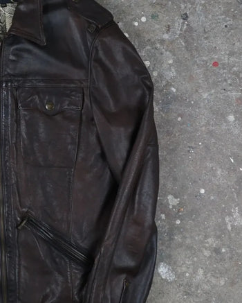 Cavalli Leather jacket Brown