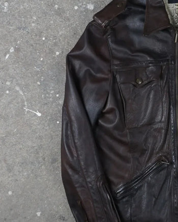 Cavalli Leather jacket Brown