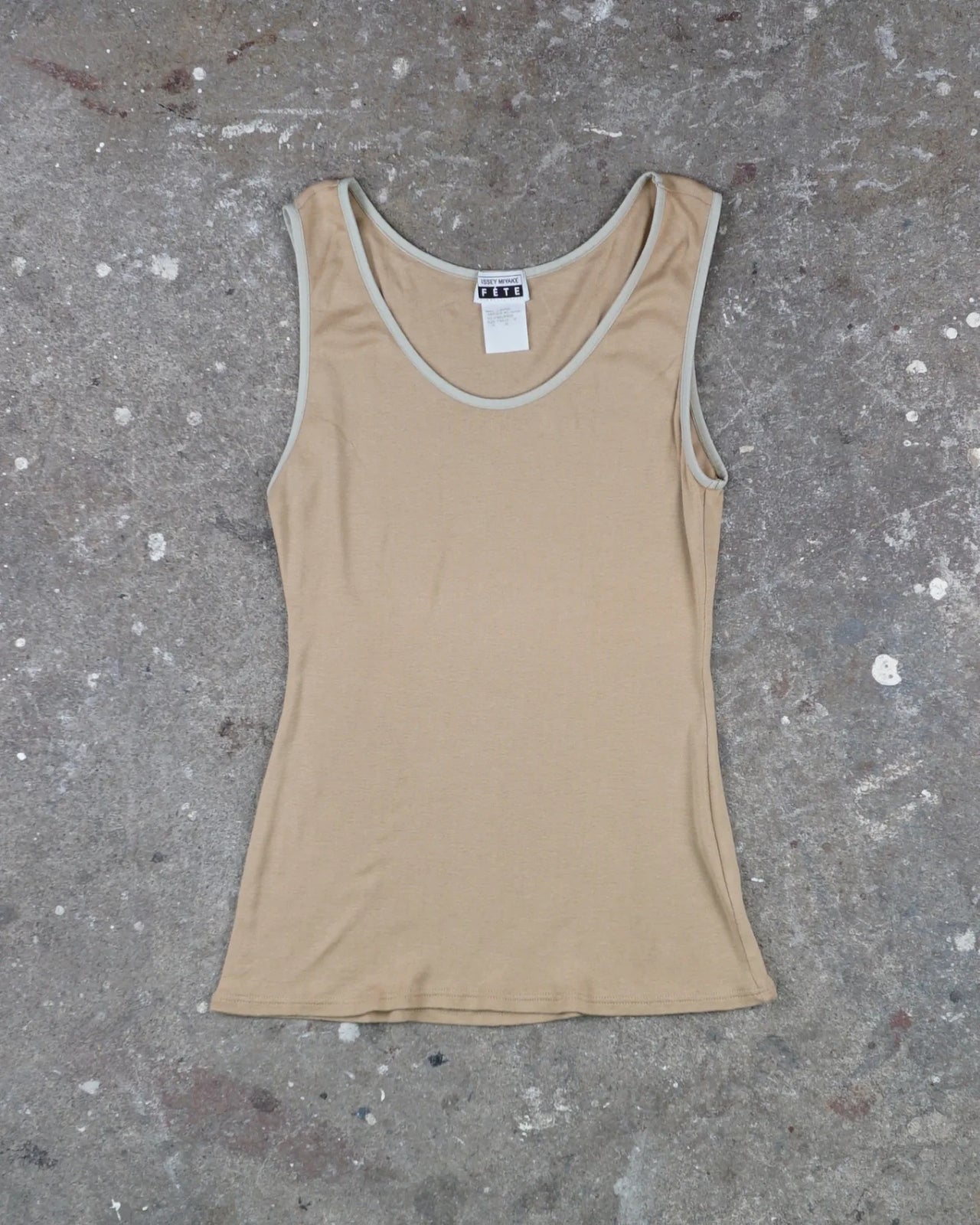 Issey Miyake Tank Top Beige