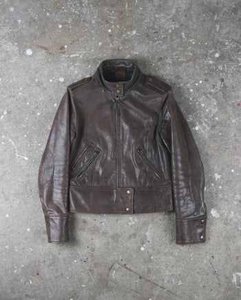 Dolce & Gabbana Leather Jacket Brown