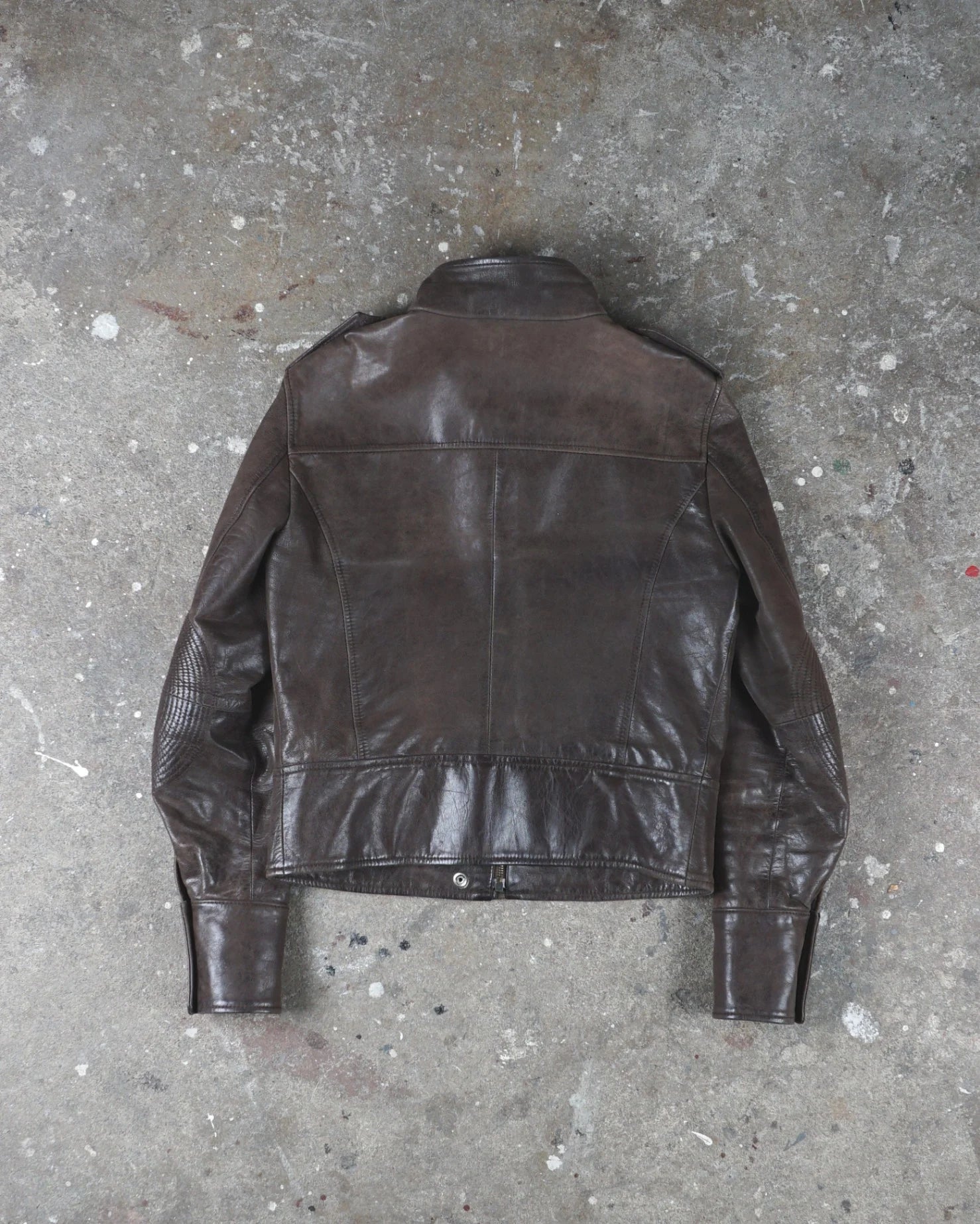 Dolce & Gabbana Leather Jacket Brown