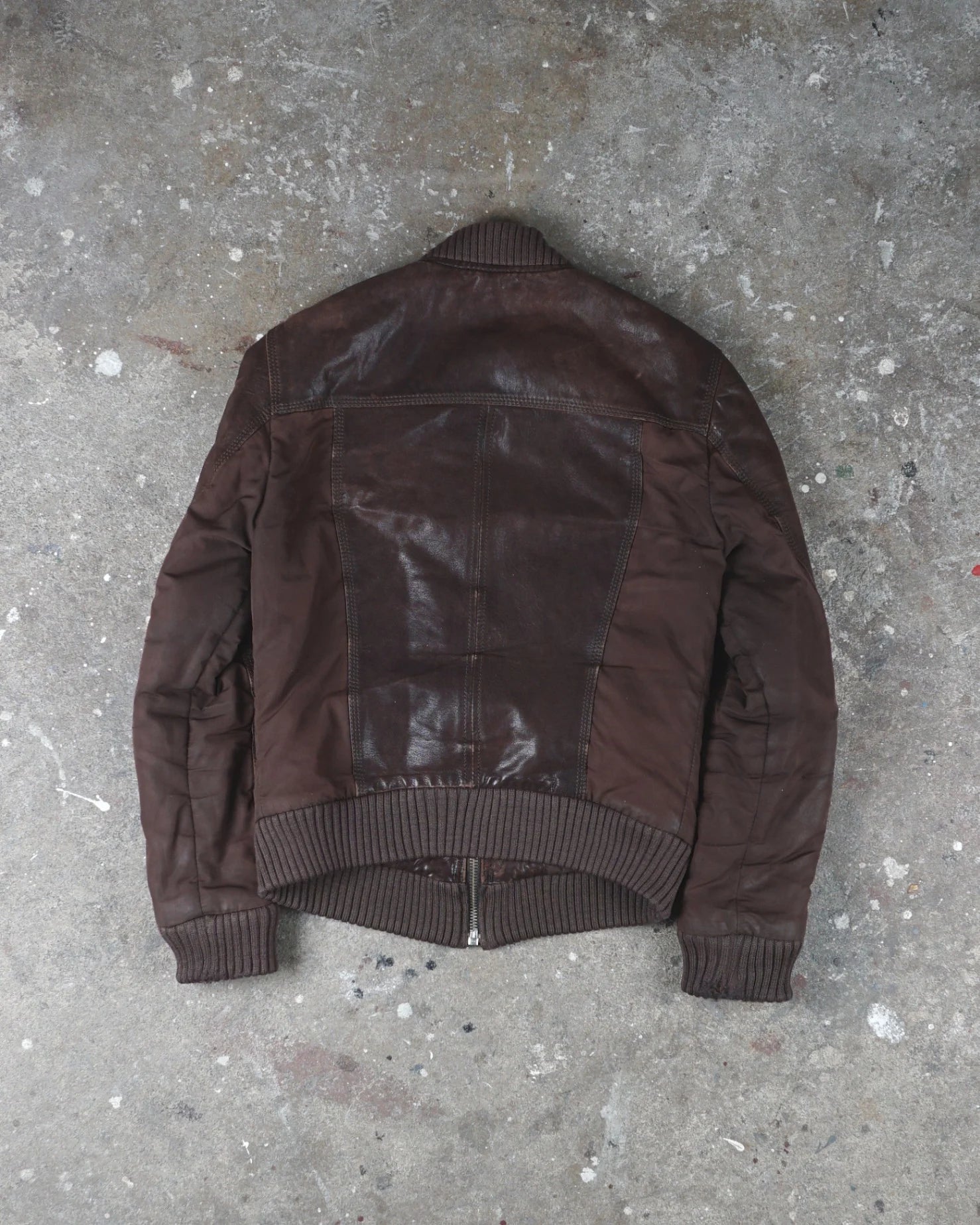 Dolce & Gabbana Leather Jacket Brown