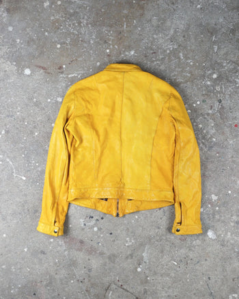 dolce & gabbana Leather jacket Yellow