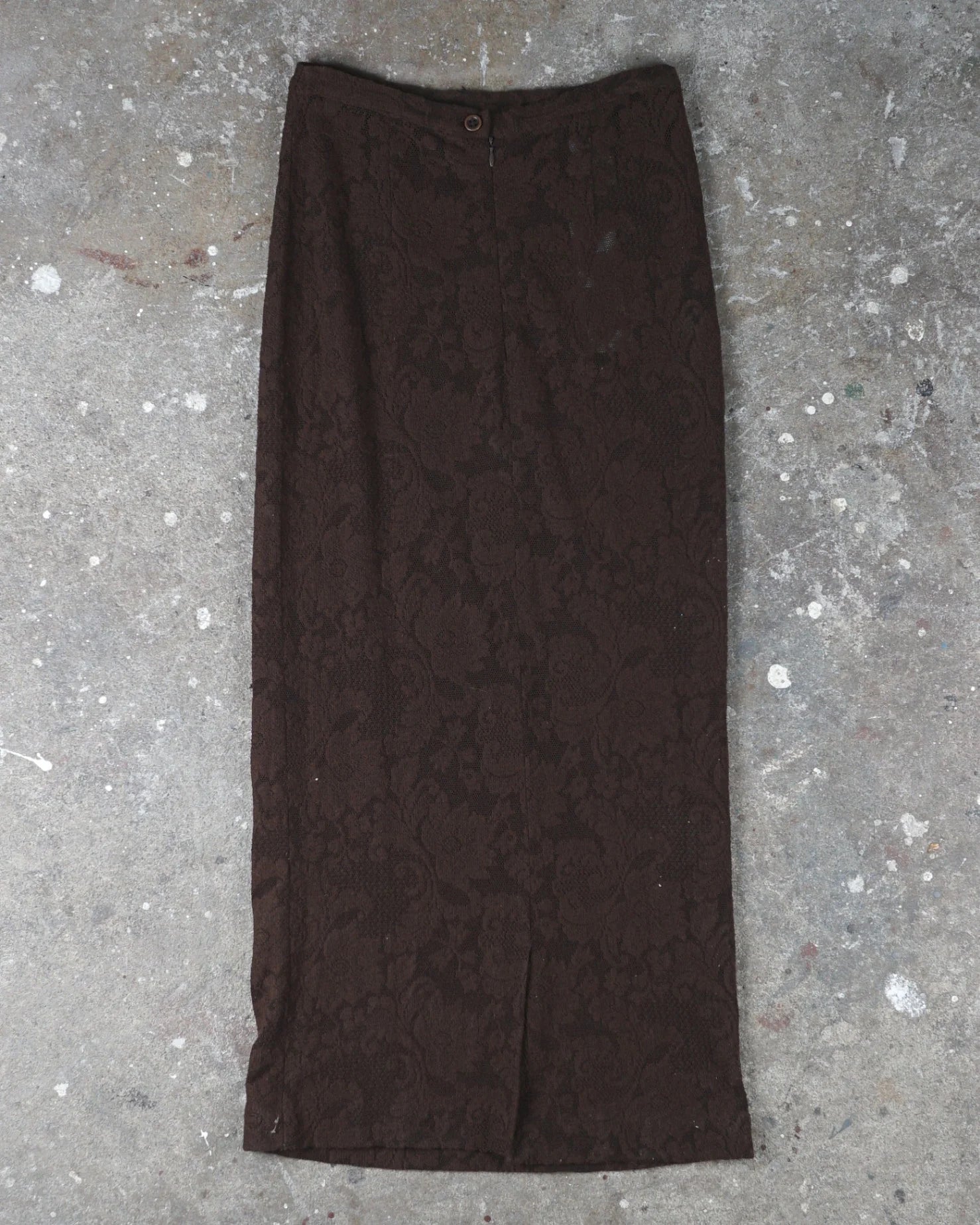 Dolce & Gabbana Wool Skirt Brown