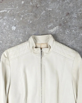 Burberry Leather Jacket Beige