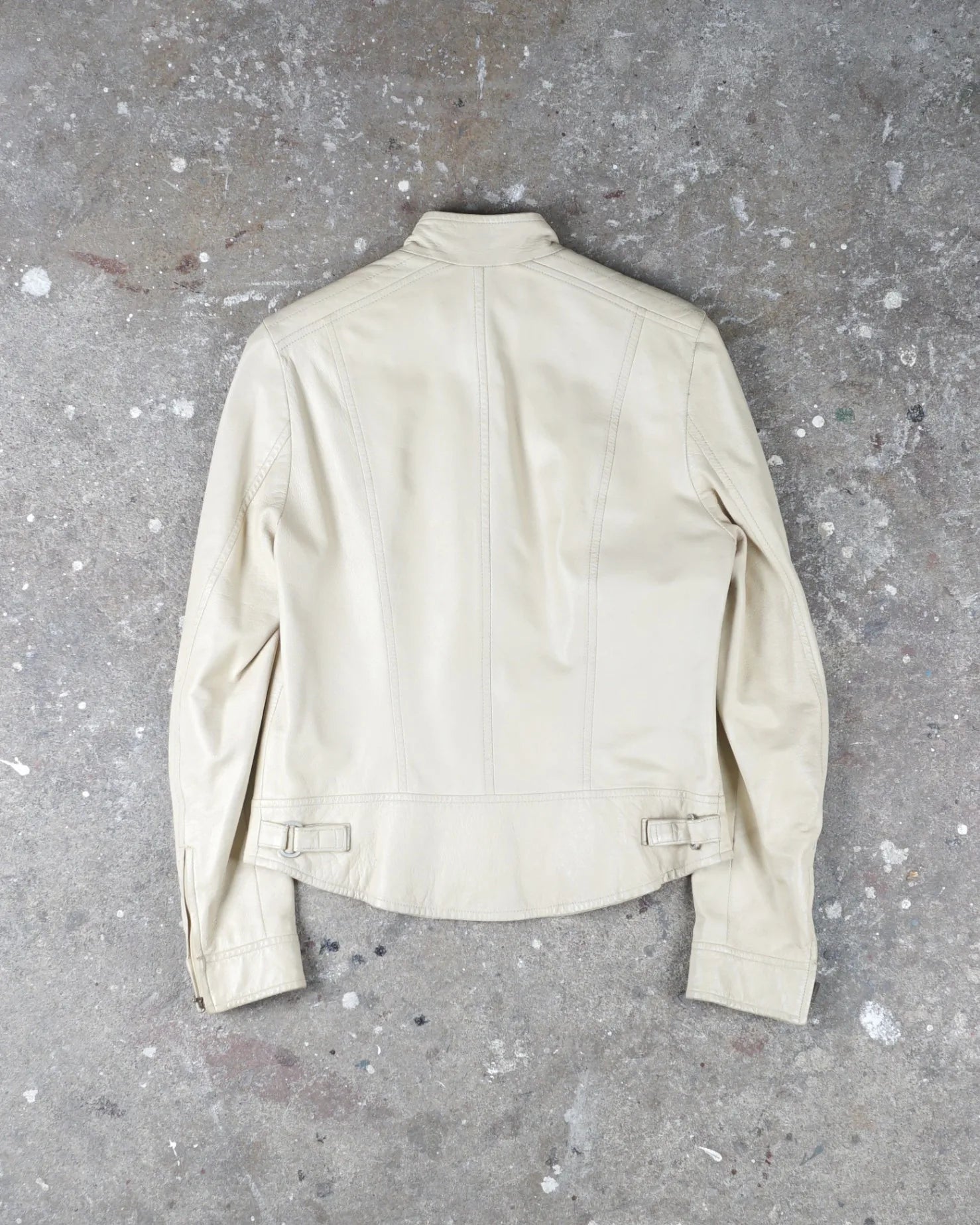 Burberry Leather Jacket Beige