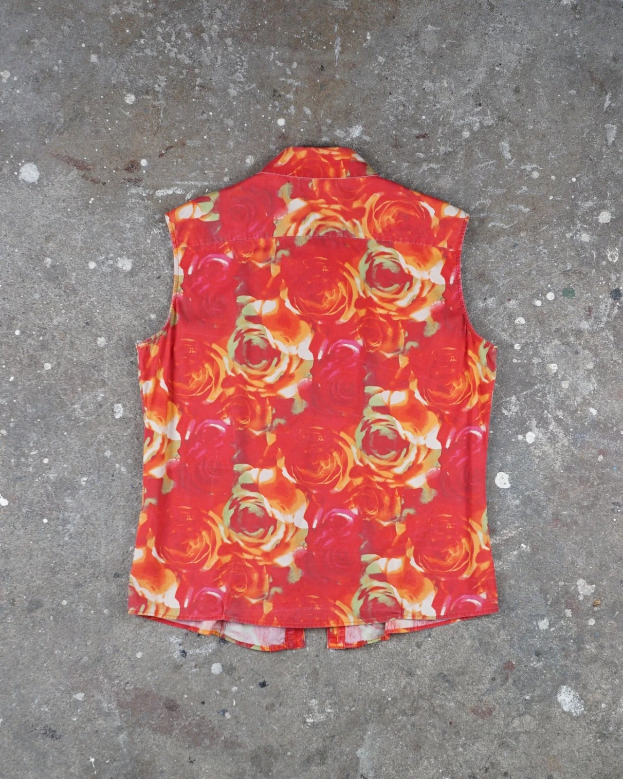 Versace Sleeveless Blouse Red