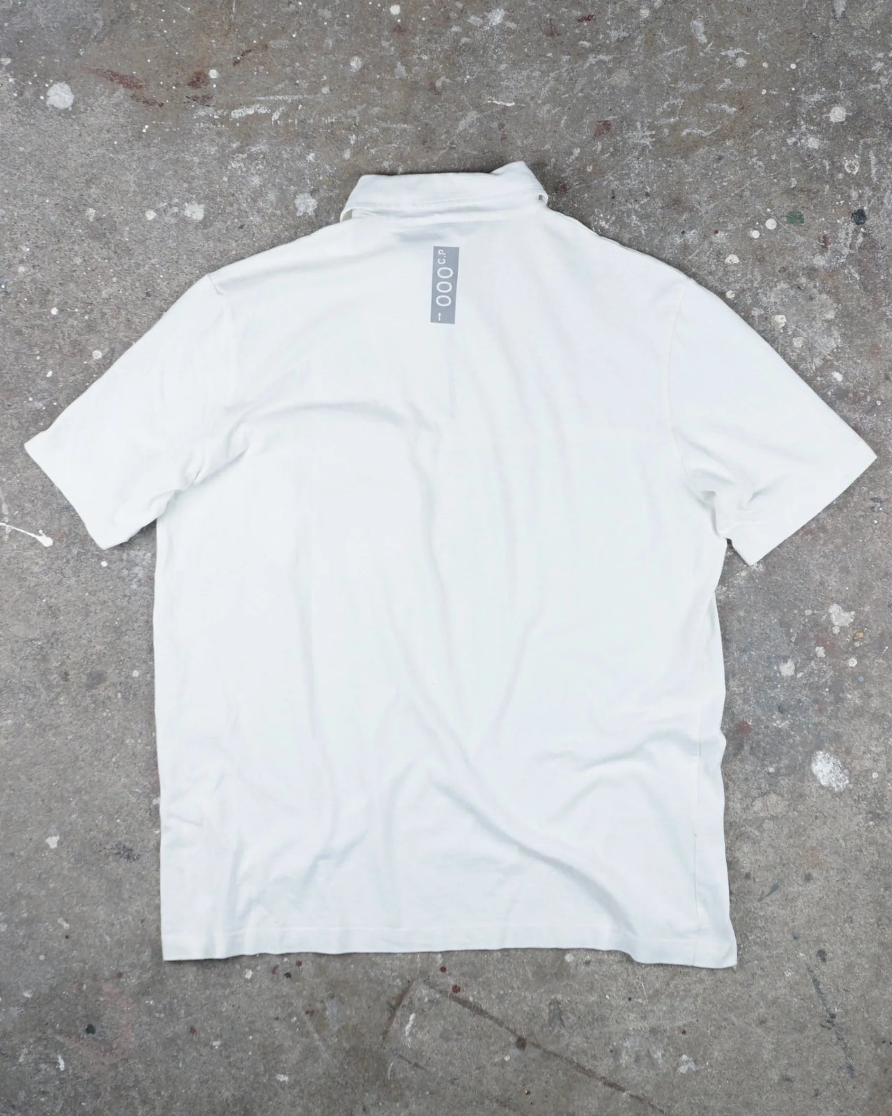 C.P Company Polo Shirt White SS 2001