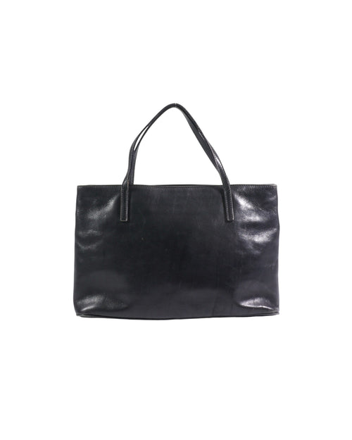 Fendi Black Leather Roll Bag