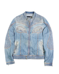 AW2005 Roberto Cavalli Denim Teardrop Jacket