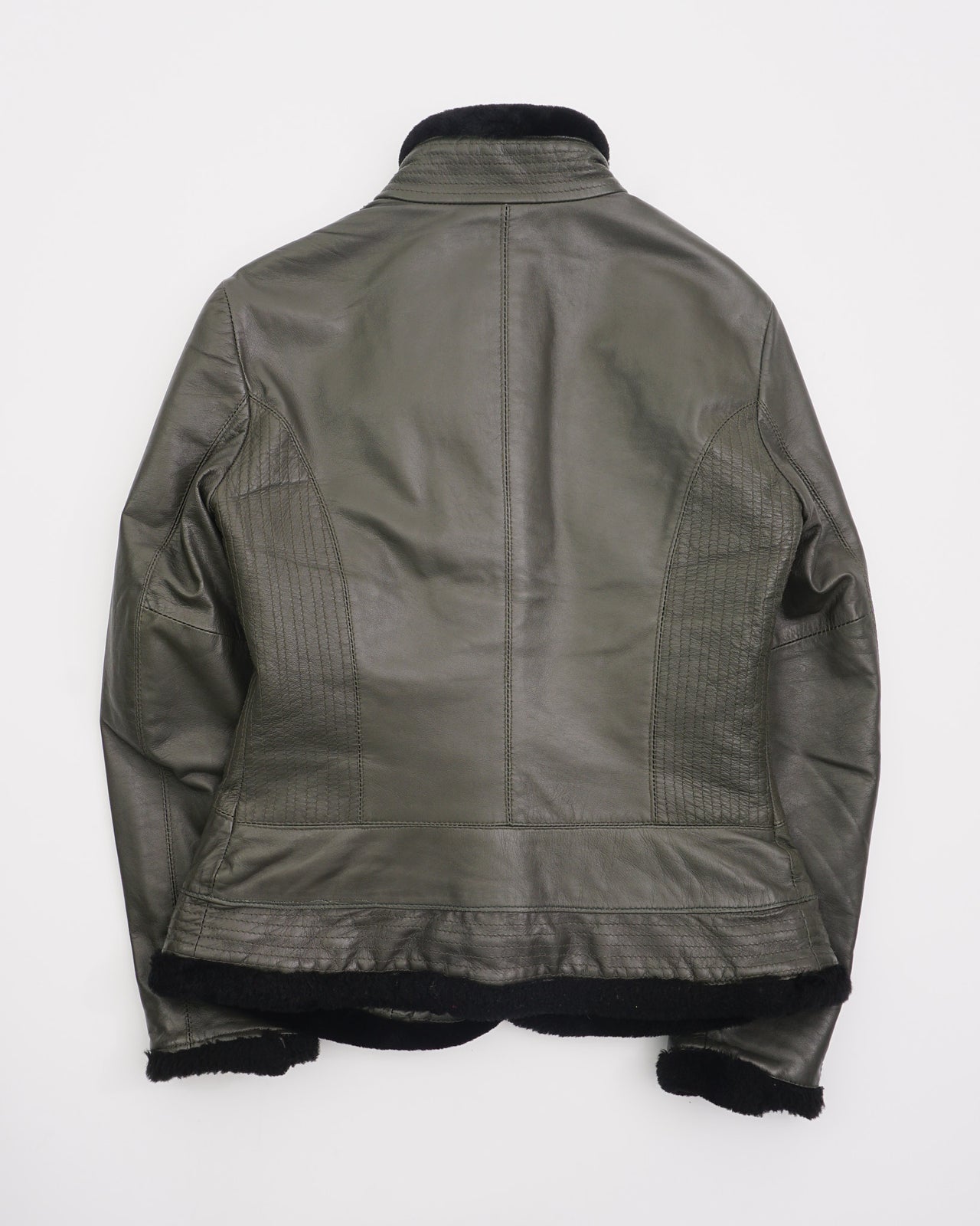 2000's Cavalli Leather Jacket Green