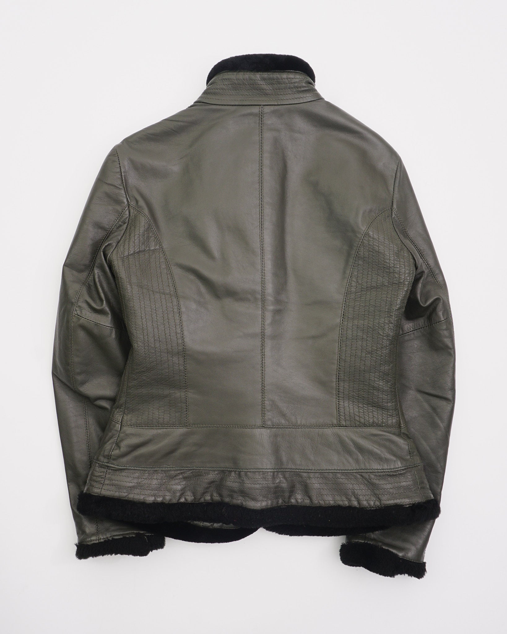 2000's Cavalli Leather Jacket Green