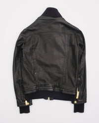 2000's Dsaquared Leather Jacket Black