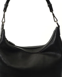 Gucci Bamboo Hobo Bag Black Leather