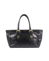 2000's Gucci Guccissima Black Leather Bag